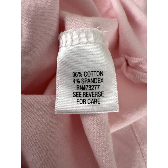 Croft & Barrow Size S Classic Casual Polo Shirt Pink Short Sleeve Button Collar - Picture 6 of 8